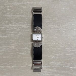Michael Kors Black and Silver Square Dial Watch